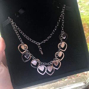 NWT Steel by Design Multi Heart Necklace